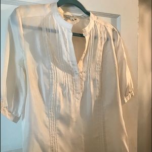 Banana Republic Silk White Blouse